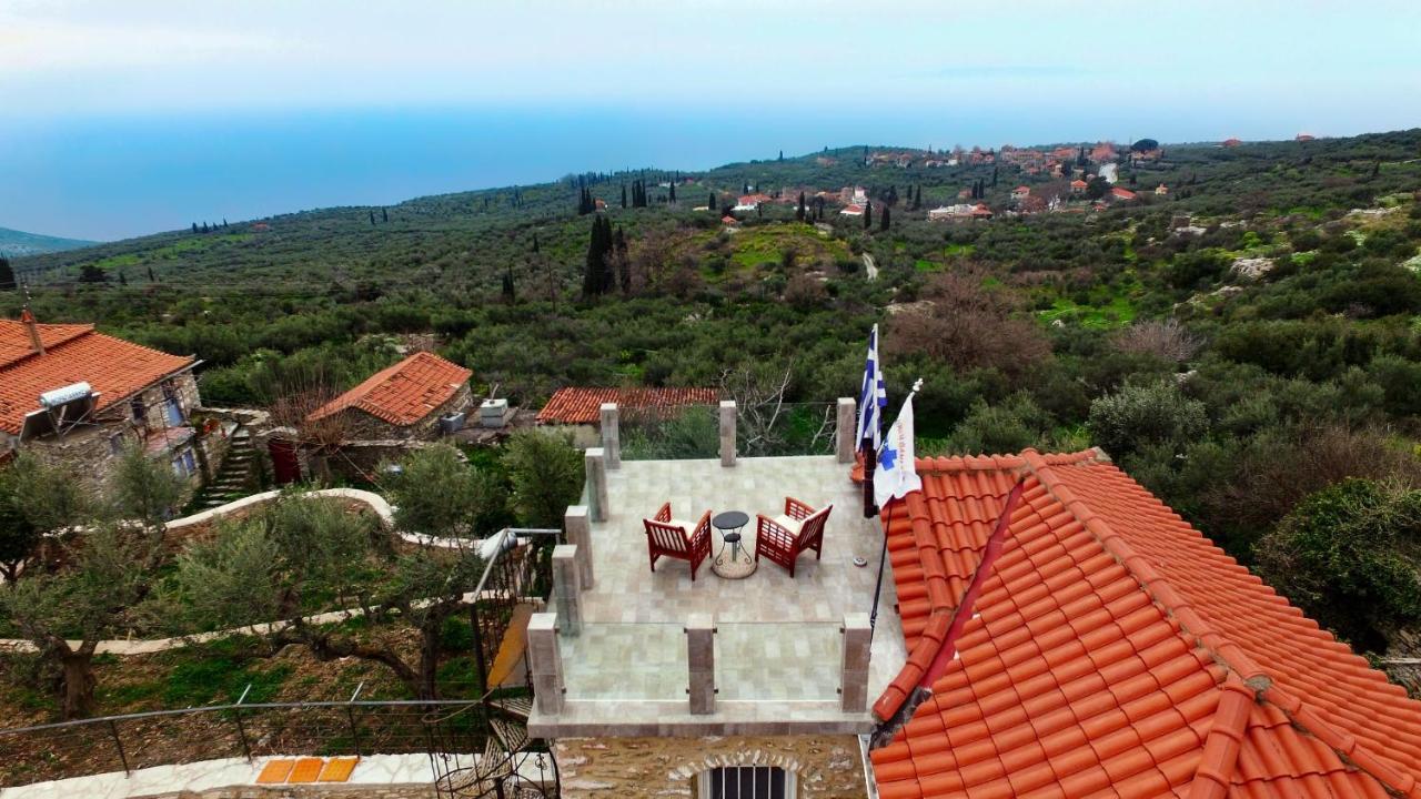 Villa Somatiana- Traditional Stone House , West Mani Thalámai المظهر الخارجي الصورة